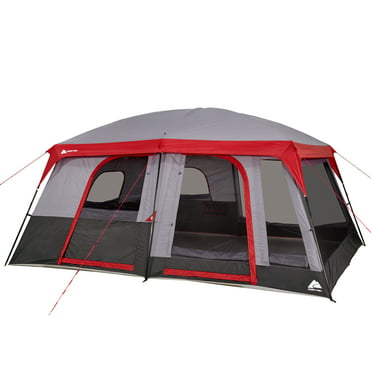Ozark Trail 12-Person 3-Room Instant Cabin Tent with Screen Room ...