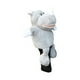 thumbnail image 3 of Funda protectora para cabeza de palo de golf con diseño de animal, ideal como regalo para golfistas. Rinoceronte blanco, 3 of 9