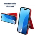 thumbnail image 4 of Entronix Wallet Case Compatible with iPhone 13, 6-Slot Card Holder Flip Cover, Red, 4 of 6