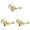 Gold 3PCS, variant on Nut Cracker,1 PCS Squirrel Shape Nut Cracker Tool Zinc Alloy Pecan Cracker with Non Handle & Non- Bottom for Breaking All Nuts