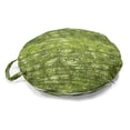thumbnail image 1 of Forest Round Floor Cushion with Handle, A Clutter of Woodland Tree Branches Leaves Theme of Plantation, Decorative Pillow for Living Room & Dorms, 18" Round, Olive Green Pastel Green, by Ambesonne, 1 of 4