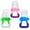 Mix Color, variant on 3PCS Baby Food Feeder Fruit Food Silicone Nipple Teething Toy Reusable Aching Gums Pacifier