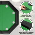 thumbnail image 5 of Danolapsi Poker Table Foldable,Octagon Poker Table with Collapsible Legs & Stainless Steel Cup Holders,Folding Texas Holdem Poker Table,Casino Leisure Gamimg Table for 8 Players, 5 of 8