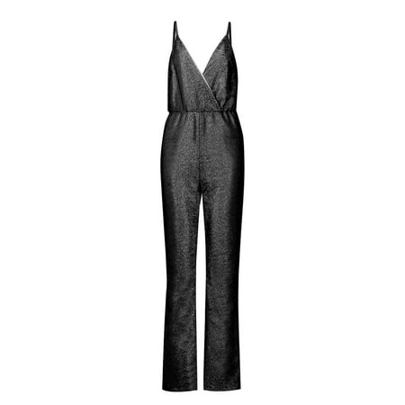 

EUMODR Jean Jumpsuit Pajamas Overalls for Women Fitting Women S Suspender Sleeveless Fashion Jumpsuit Playsuit Sequins Slim Women S Jumpsuit