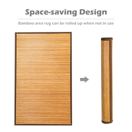 5 X 8 Bamboo Area Rug Floor Carpet Natural Wood Outdoor New Canada 5 X 8 Bamboo Area Rug Floor Carpet, Can Bamboo Rugs Be Used Outdoors