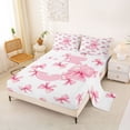 thumbnail image 2 of Erosebridal Ribbon Princess Bowknot Queen Sheet Sets,First Letter J Bed Set For Girly 4pcs, 2 of 6