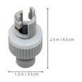 thumbnail image 2 of VERDANVERSE 2Pcs Compact Gray Kayak Air Pump Adapter PVC Connector for Inflatable Boat Accessories, 2 of 8