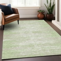 Addison Rugs Chantille Indoor/Outdoor Transitional Stripes Aloe Washable Rectangle Rug, 2'6" x 3'10"