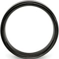 thumbnail image 2 of Stainless Steel Brushed And Polished Black Ip-Plated 8mm Band (Size 12) Made In China sr628-12, 2 of 5