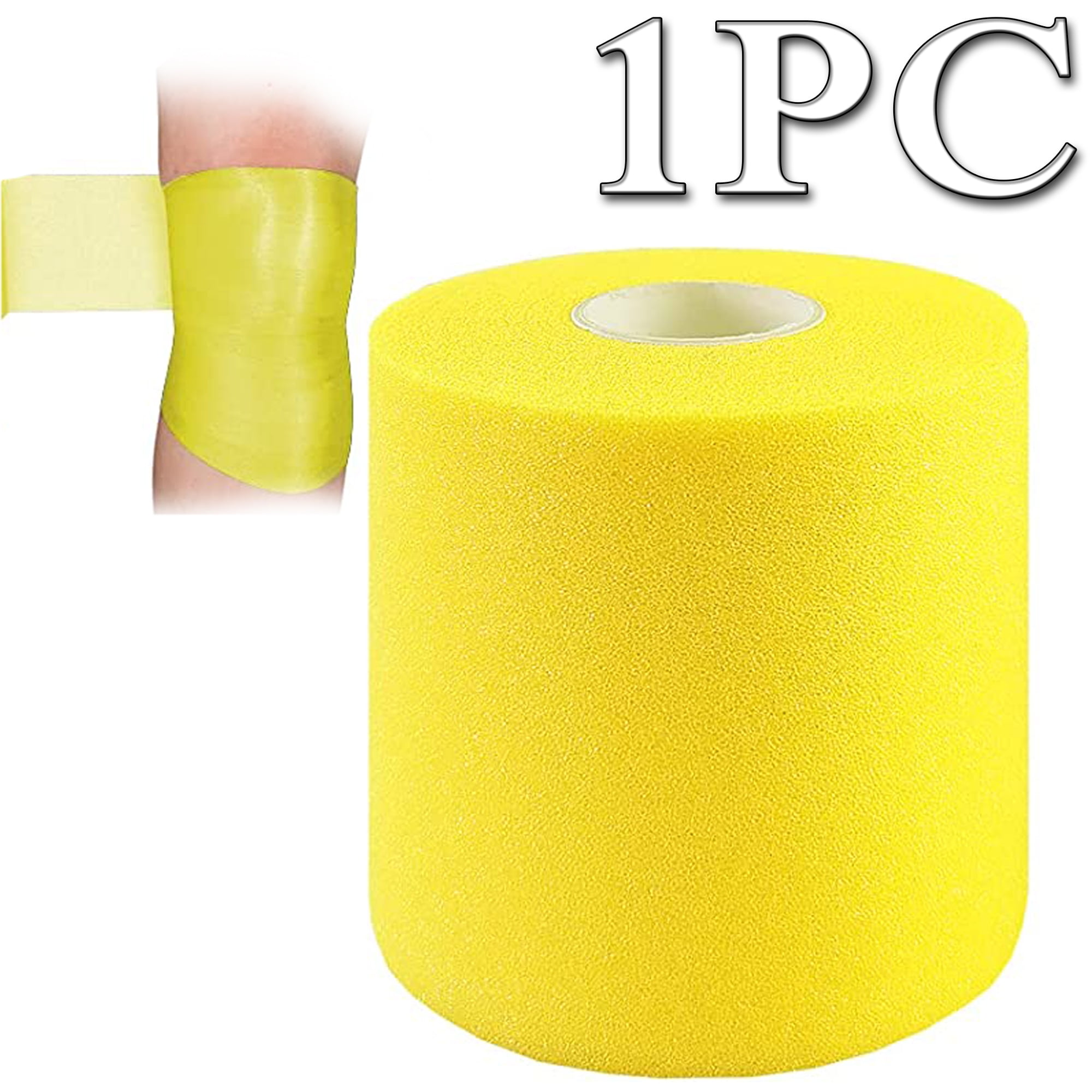 Elbourn 1 Pieces Athletic Pre Wrap Tape for Hair Foam Underwrap Tape