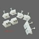 thumbnail image 3 of 200 Piezas Soporte de Refuerzo de Cajón Tornillos Blancos Reparación de Fijación Cajón Inferior Estante de Gabinete Reparación de Flacidez Conector Trasero Estabilizadores Inferiores de Cajón Cu, 3 of 5