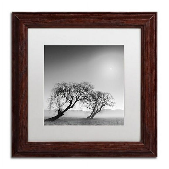 Trademark Fine Art "Reverencia" Canvas Art by Moises Levy White Matte, Wood Frame