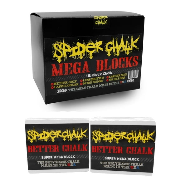 spider chalk Bloc de Musculation pour Gym - Qualité Laboratoire - pour Powerlifting, Dure 2X Plus Longtemps. Fabriqué aux États-Unis, ASR