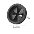 thumbnail image 2 of Mrasaso Upgraded EPDM Rubber Garbage Disposal Splash Guard, 3.15in Sink Drain Baffle Cover, Noise Reduction Anti-Splash Replacement Part QCB-AM, 2 of 9