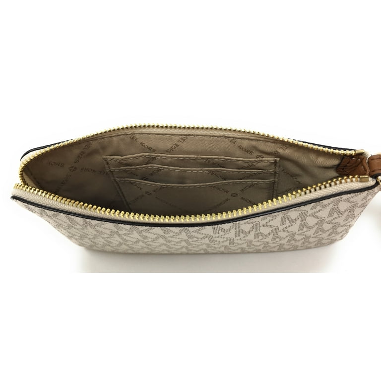 Michael Kors Jet Set Travel Large Top Zip Signature PVC Wristlet