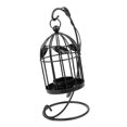 thumbnail image 2 of Farol de jaula de pájaros negro Centro de de boda Vela Titular de la luz del té DIY Zulema Porta vela, 2 of 7
