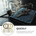 thumbnail image 5 of 15 Pcs Sprung Colored Round Rings Practical Spring Buckle Keyrings Bulk Round Spring Ring Keychain Spring Hook, 5 of 6