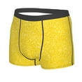 thumbnail image 2 of JUNZAN Yellow Glitter Mens Underwear Boxer Briefs for Men’s - Medium, 2 of 9