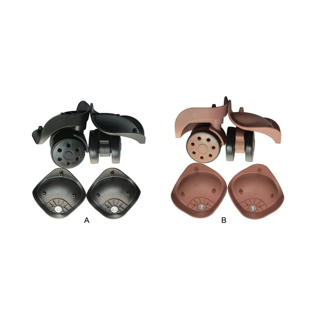 VONKY 2 Pcs Roues de Bagage Nylon Portable Voyage Fourre-Tout Transporter Valise Chariot Roulettes Pivotantes Ensemble de Réparation Accessoires Or Rose