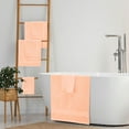 thumbnail image 4 of MALLONI HOME 8 Piece Towel Set 100% Ring Spun Cotton, 2 Bath Towels 27x54, 2 Hand Towels 16x28 and 4 Washcloths 13x13 - Ultra Soft Highly Absorbent Machine Washable Hotel Spa Quality - Peach, 4 of 7
