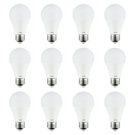 

Sunlite 81023-SU LED A19 Household Light Bulbs 9 Watt (60 Watt Equivalent) 800 Lumen Medium (E26) Base 12 Pack 65K-Daylight