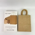 thumbnail image 3 of Talyr Aethr Paper party bags,Gift Bags with Handles,8 x 4.25 x 10.5 Inches,Brown Paper Bags with Handles bulk, Shopping Bags, Party Bags, Retail Bags, Merchandise Bags, Favor Bags, 3 of 10