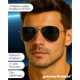thumbnail image 5 of Grinderpunch Classic Aviator Sunglasses for Men Women Driving Sun Glasses Polarized UV400 Protection, 5 of 9