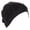 Black, variant on Flower Head Hat Cap Ethnic Bohemian Floral Hair Cover Wrap Turban Headwear Turban Cap Pleated Hat