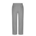 thumbnail image 6 of Enjoytime Casual Pants for Men Solid Color Elastic Waist Plus Size Pants Workout Yoga Pants Trousers for Men with Pockets Gray L, 6 of 7
