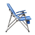 thumbnail image 4 of Kamp-Rite Folding Reclining Camping Chair w/ 3 Positions, Cupholder & Bag, 2 Tone Blue, 4 of 8