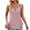Pink, variant on XFLWAM Tank Tops for Women Spaghetti Strap Tops V Neck Zipper Sleeveless Camisole Sexy Casual Summer Trendy Cami Shirts