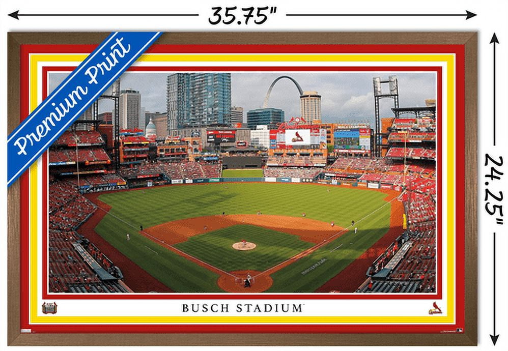 MLB St. Louis Cardinals - Logo 15 Wall Poster, 22.375 x 34, Framed 