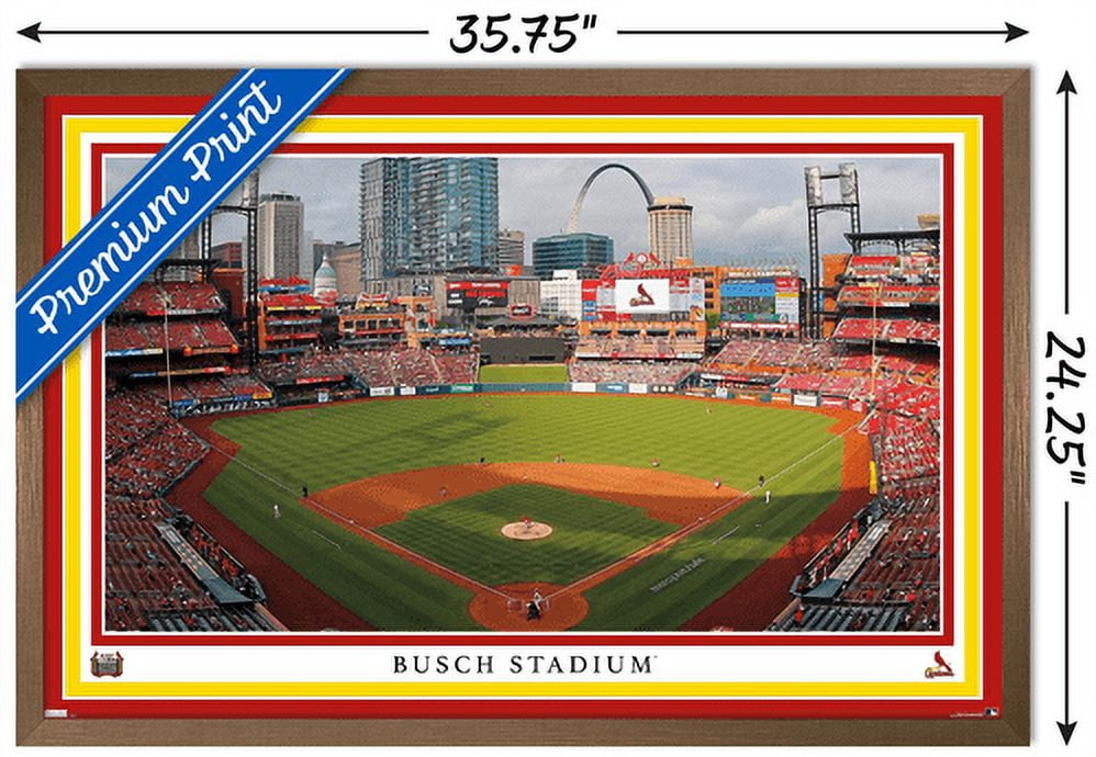 MLB St. Louis Cardinals - Logo 15 Wall Poster, 22.375 x 34, Framed