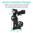 thumbnail image 6 of Vive Walker Rollator - Lightweight Foldable Walking Transport, 6 of 7