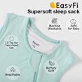 thumbnail image 4 of Sacos de Dormir para Bebé EasyFi 0-6 Meses de Rayón de Bambú Paquete de 2, 4 of 7