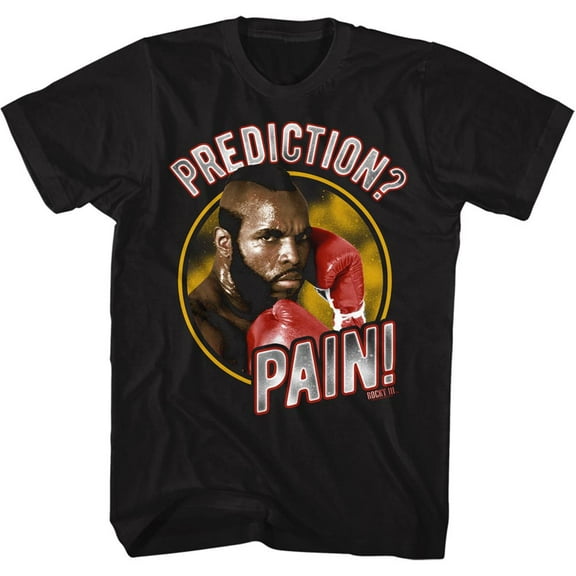 Rocky Pain Prediction Black T-Shirt