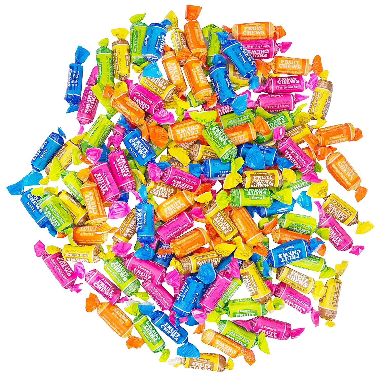 Tootsie Roll Fruit Chews - Assorted Chewy Fruit Candy, Individually Wrapped Soft Candies - 2 Pounds (32 Oz)