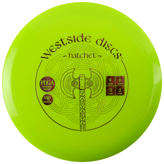 Westside Discs VIP Hatchet 170-172g Fairway Driver Golf Disc [Colors may vary] - 170-172g