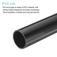 thumbnail image 4 of Uxcell Rigid Round Pipe Black 1.39 x 1.57"(ID*OD) High Impact for Water Pipe Crafts Cable Sleeve, 4 of 6