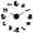 Black, variant on Nail Polish Makeup Tool Beauty Salon Frameless Wall Clock Stickers, DIY Modern Decorative Clocks for Living Room, Bedroom, Office - Easy to Install, Large 3D Clock Design (Gold,27in)