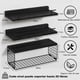 thumbnail image 2 of Juego de 3 Repisas Flotantes de Pared, Estantes Flotantes para Baño, Estantes Flotantes Montados Pared con de Papel Higiénico de Metal para Cocina, Dormitorio, Baño, Oficina (Blanco), 2 of 7