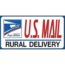 U.S. Mail Delivery Magnetic Sign. Rural Delivery Carrier Magnet USPS - 6"X12"