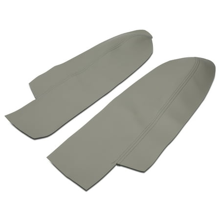 2007 Honda Crv Cargo - For 2007 to 2012 Honda CRV CR V Pair Interior Front Door Panel Armrest Leather Cover Skin Part 08 09 10 11 ( Grey )