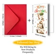 thumbnail image 2 of 10 Pcs Cartoon Christmas Greeting Card With Envelopes Set, Creative Christmas Greeting Cards Holiday Gifts For Family And Friend, 2 of 4