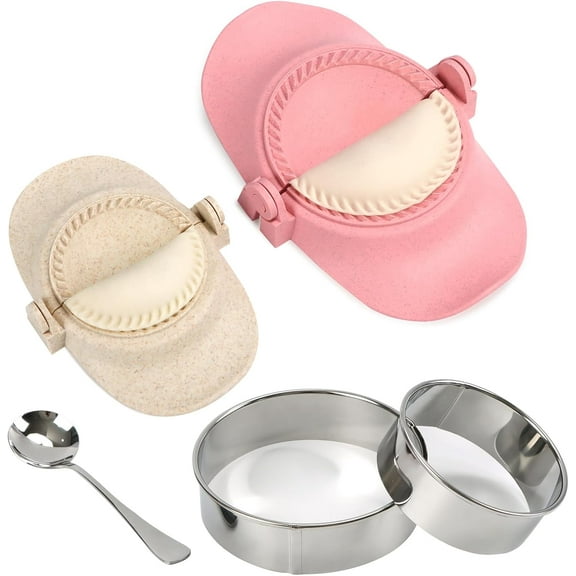 Empanadas Press Maker, Dumpling Maker Mold Set With Dough Cutter, Dumpling Mold Set