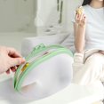 thumbnail image 4 of Bolsa de silicona a prueba de para almacenamiento de alimentos, bolsas resellables para congelador, bolsas selladas para alimentos, contenedores verde Macarena caja de bocadillos, 4 of 7