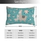thumbnail image 2 of Fotbe Teal Mama Llama Funda de Almohada Decorativa Estilo Occidental, Lujo en Algodón, Fundas para Almohadas King, Cojín Estampado para Decoración del Hogar-14"x20", 2 of 6