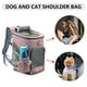 thumbnail image 5 of Gato Perro Salida Mochila Tiras reflectantes Transpirable Suministros para mascotas (Rosa claro), 5 of 8