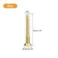 thumbnail image 2 of Uxcell 10Pack M5 x 40mm Brass Slotted Drive Flat Head Wood Screws Self Tapping Screws, 2 of 6
