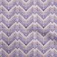 thumbnail image 1 of oneOone Viscose Jersey Purple Fabric Chevron Sewing Craft Projects Fabric Prints By Yard 60 Inch Wide, 1 of 4